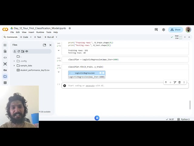 Build Your First Classification Model with Python | Logistic Regression Explained | Day 12