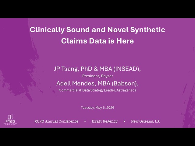 Synthetic Claims Data Validation: The Triangular Test | PMSA 2026