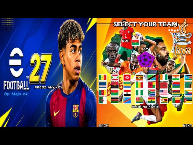 PES Java 27 Mod Africa Cup of Nations J2ME Loader/JL-Mod