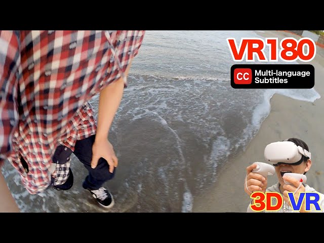 [VR180] Swallowed by the Waves! The Moment My GoPro Broke / 3D Video in VR180 Format