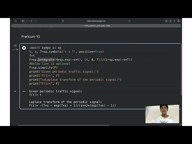 Laplace Transform of a Periodic Signal Using Python | SymPy Tutorial