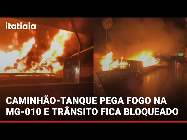 TANKER TRUCK CATCHES FIRE, DRIVER DIES, AND CLOSES MG-010
