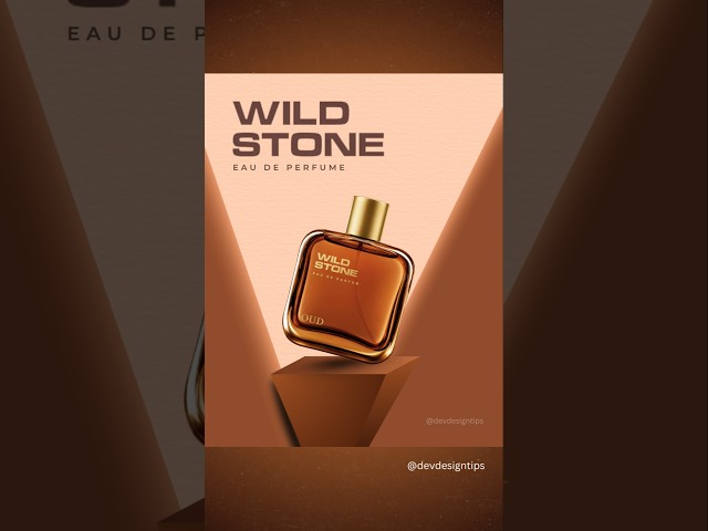 How I Made This Luxury Perfume Ad in Canva 🔥 #Canva #GraphicDesign #Shorts