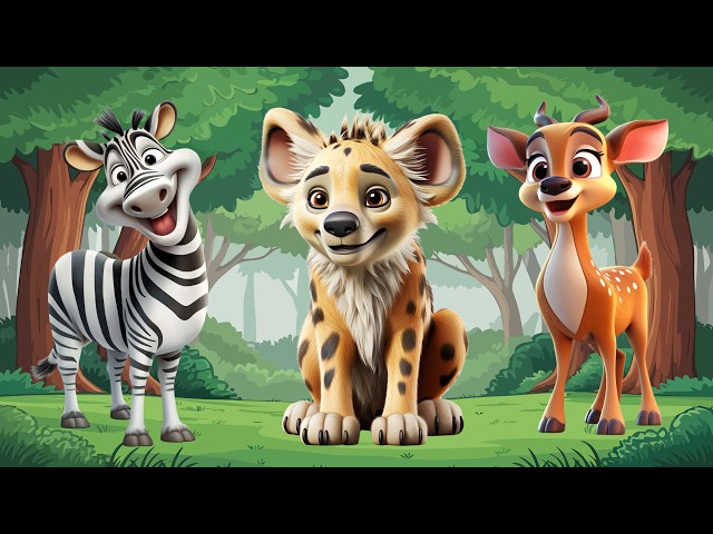 Happy Animal Moments: Zebra, Hyena, Sika deer, Duck, Lemur, Pelican | Animal Sounds