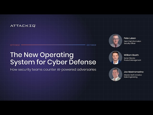 The New Operating System for Cyber Defense: How Security Teams Counter AI-Powered Adversaries