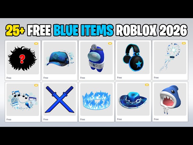 OMG! GET 25+ FREE BLUE ITEMS ON ROBLOX NOW! (EVENT 2026)
