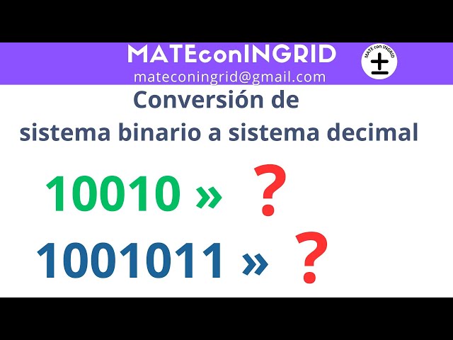 * Convert from binary to decimal, step by step, super easy