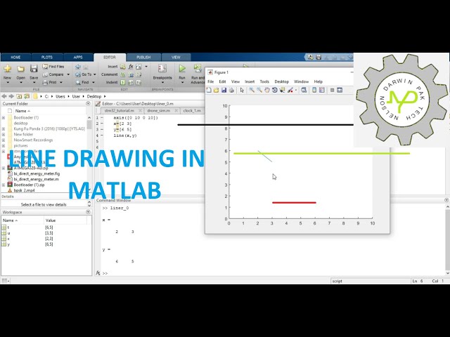 How to make a line in Matlab | making line in axes in Matlab | making line in matlab GUI