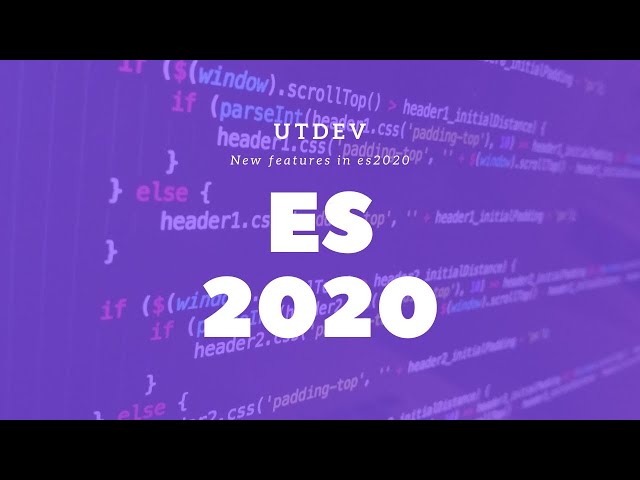 New features in es2020