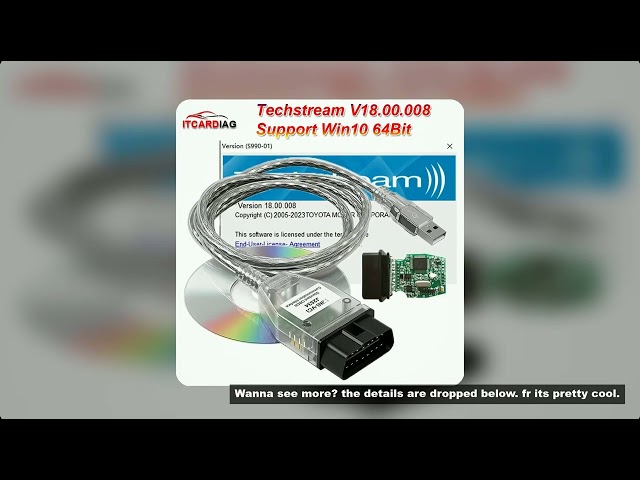 Techstream V18.00.008 MINI VCI For TOYOTA TIS Mini vci FTDI FT232RL Chip J2534 OBD2 Car Diagnostic C