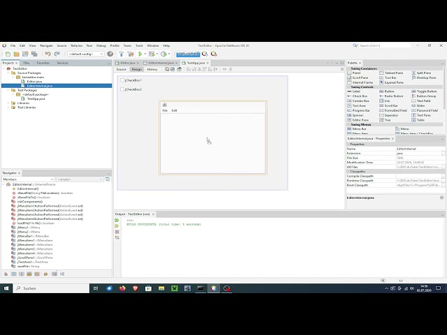 Java Text Editor Tutorial - Part 04