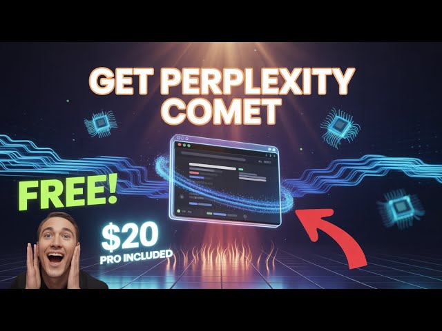 FREE AI Comet Browser + Perplexity Pro ($20) - Comet Tutorial 2025