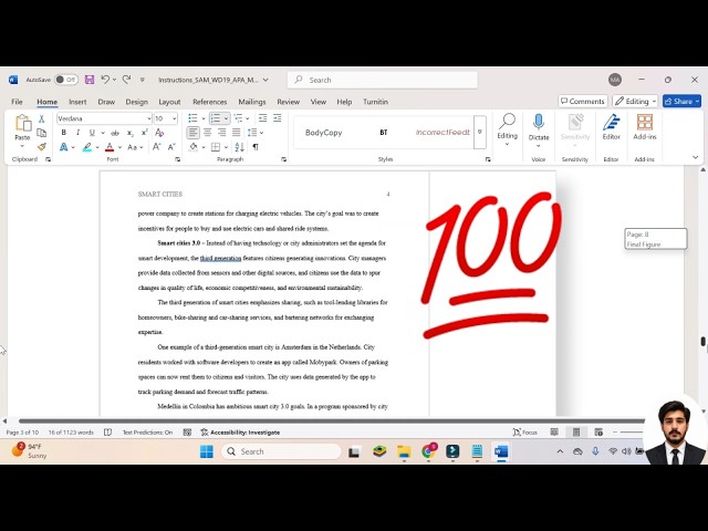New Perspectives Word 365/2021 Module 2 SAM APA Project 1a #SmartCities #word module 2 apa project