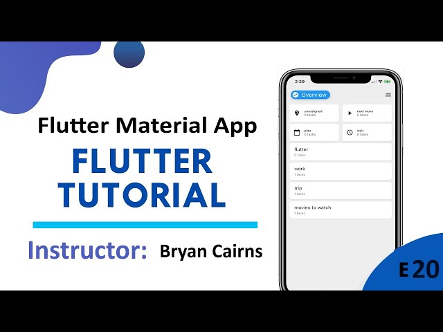 Flutter - 20 Material App | Introduction to Flutter Development Using Dart