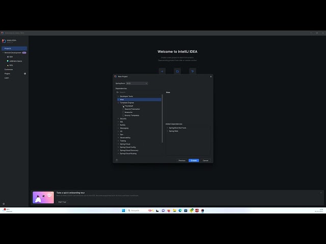 Como crear un proyecto en java con spring, maven, JPA,  Mysql, thymeleaf utilizando intellij