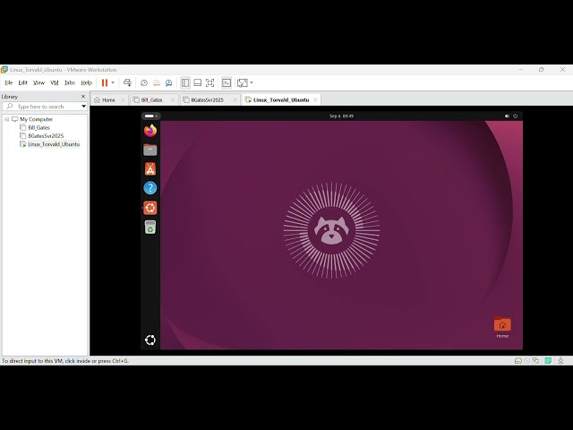 ITNW-2405 Network Administration Lab A-5 | Installing Ubuntu 24.04.3 LTS in VMware
