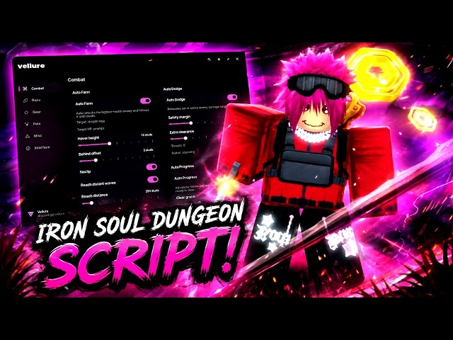 [NO KEY] Iron Soul: Dungeon Script | Auto Farm, Kill Aura, Auto Replay, ESP & More!