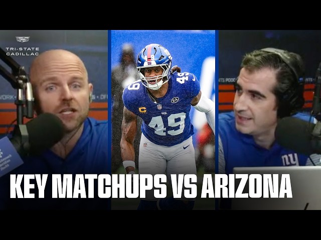 Key Matchups vs. Arizona | Big Blue Kickoff Live | New York Giants