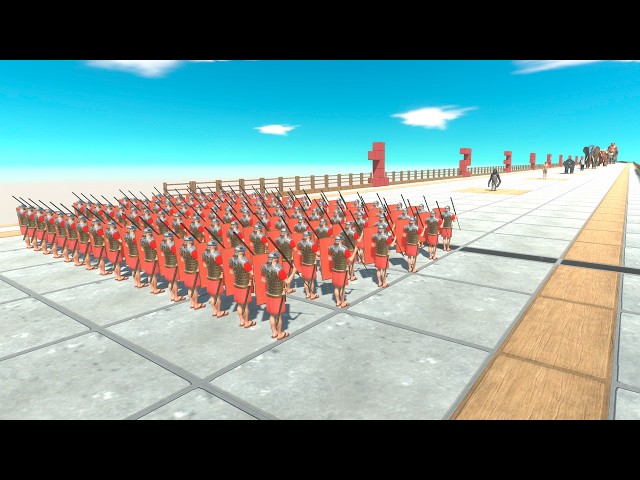 100 Human Army vs Archer Challenge - Animal Revolt Battle Simulator
