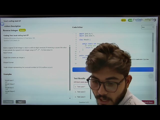 Attempting Local Coding Test through Test Setting | GATEtutor Tutorial