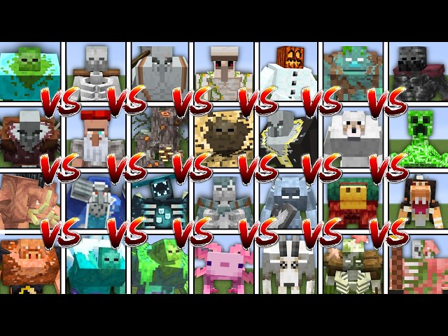 Biggest ALL MUTANT MOBS TOURNAMENT in Minecraft Mob Battle