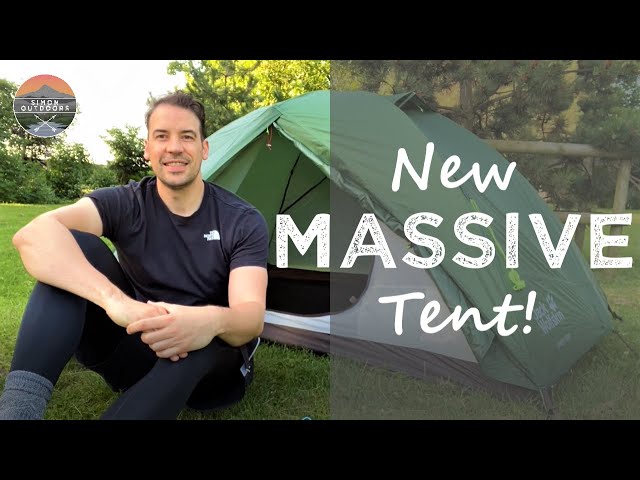 MASSIVE New Camping Tent! I Jack Wolfskin Skyrocket 2 Dome Tent Review I Wild Camping & Hiking Gear