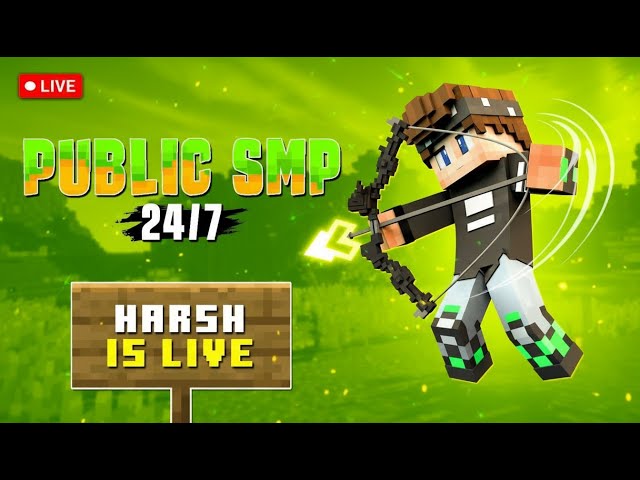Minecraft SMP LIVE | PUBLIC SMP 24/7 JAVA + BEDROCK | PLAYING IN McFleet #live #minecraft