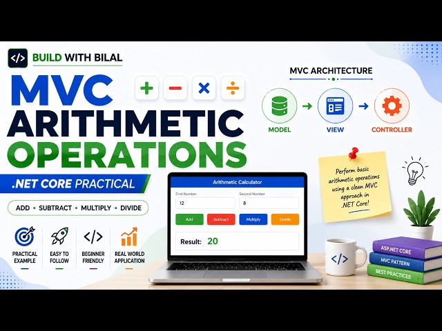 TYBSCIT - Create MVC Application for Arithmetic Operations in .NET Core | Practical Tutorial