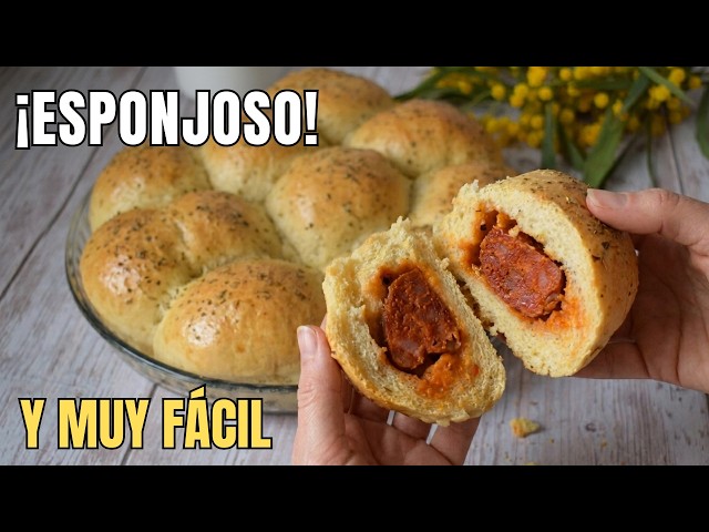 The easiest stuffed bread you'll ever make 😋 Homemade stuffed buns