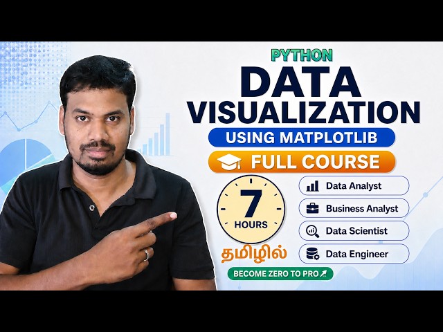Python Data Visualization with Matplotlib in Tamil | 7 Hours Full Course | Zero to Pro in Data Viz