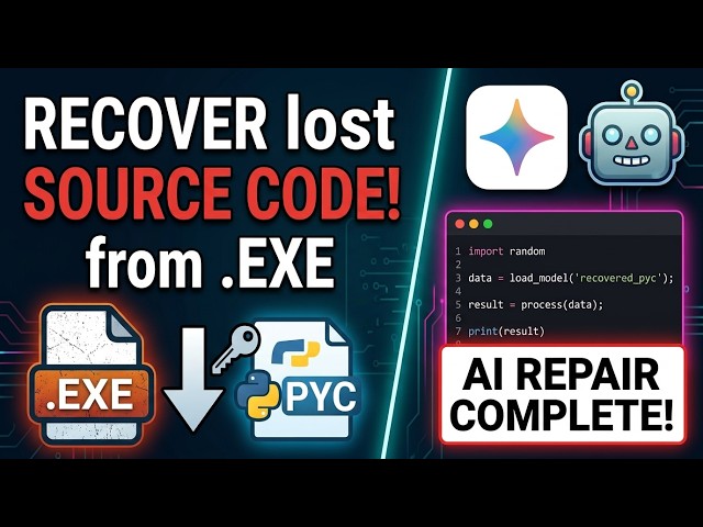 How to Decompile .exe to Python Source Code with AI (PyLingual & Gemini)