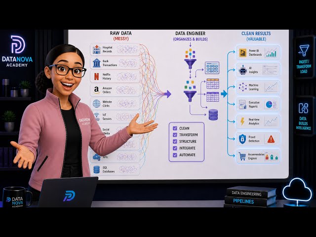 What Is Data Engineering? | Data Engineering Explained Simply | DataNov.AI Core Academy