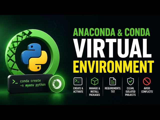 Create Python Virtual Environment Using Anaconda & Conda | Complete Beginner Tutorial