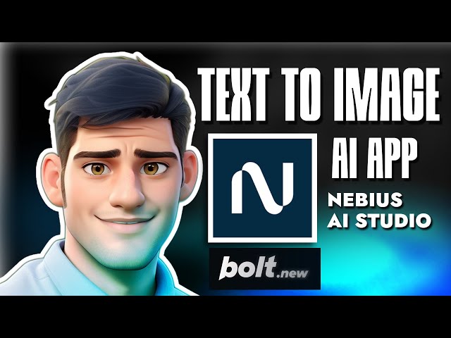 Build Text To Image AI using Flux Model | Bolt AI  | NEBIUS AI Studio |