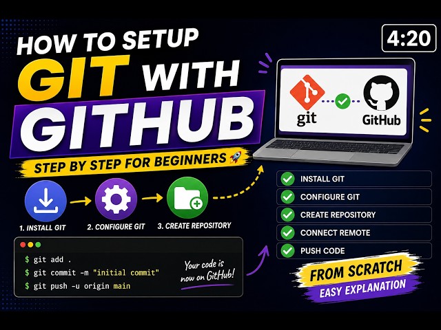 How to Setup Git & GitHub on Windows | Beginner Guide 🚀