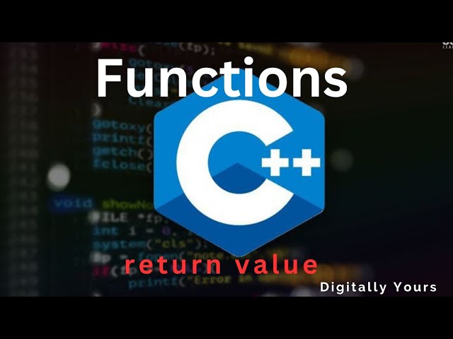شرح Function return في C++ | إزاي الدالة ترجع قيمة؟ 