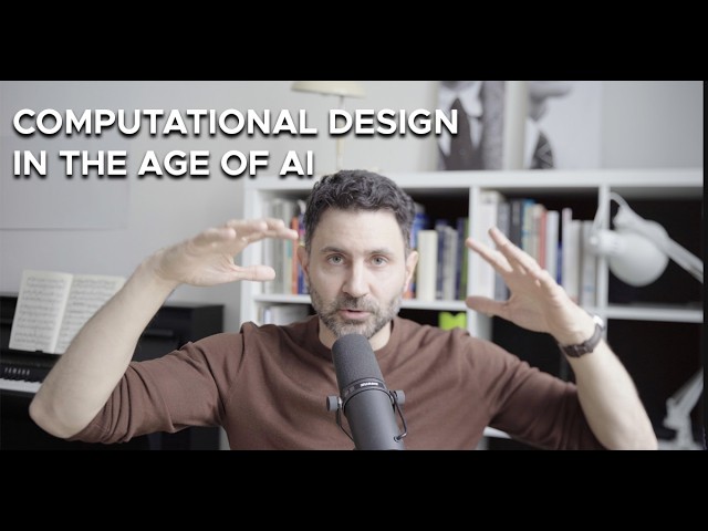 Computational Design in the age of AI, based on 20 years or experience.