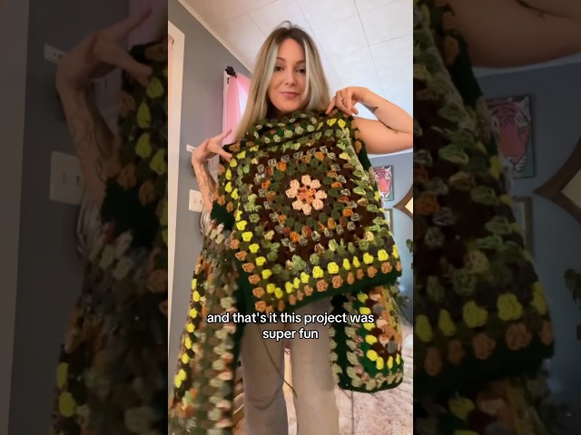 how to crochet the easiest granny square sweater #crochet #crocheting #crochetsweater