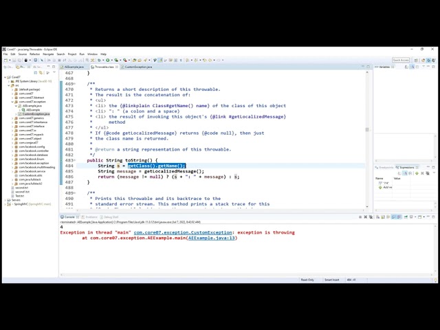 Exception Handling Part-3
