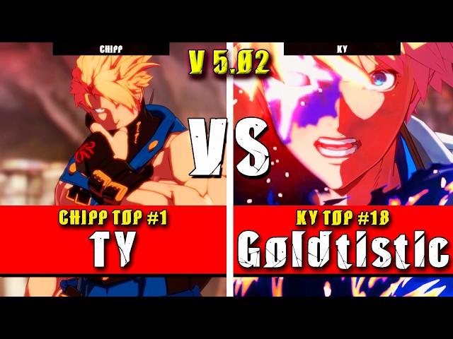 GGST | TY (Chipp) VS Goldtistic (Ky) | Guilty Gear Strive High level gameplay