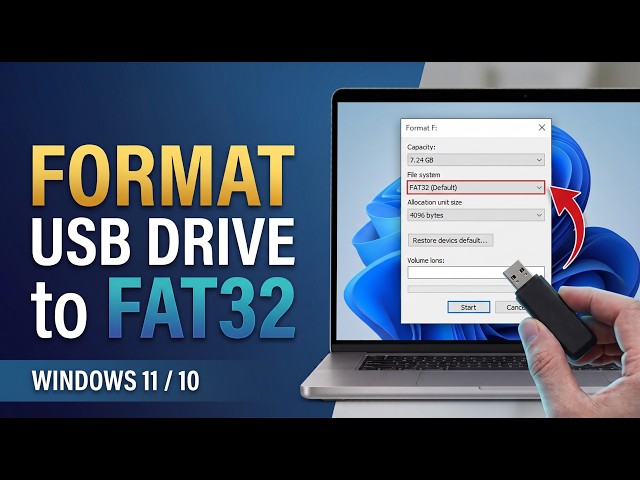 The Easiest Way to Format USB to FAT32 in Windows 10/11