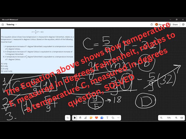 2 temperates C and F are related by the following equation [Solved]