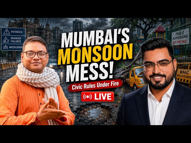 LIVE: Why Mumbai Breaks Every Monsoon? | Varun Singh on BMC, Potholes & Civic Issues