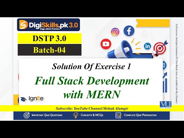 full stack development with mern exercise 1 dstp 3.0 batch 04
