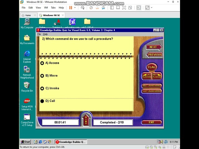 Viagrafix: Teach Yourself Visual Basic 6 Volume 3 Chapter 4 Quiz