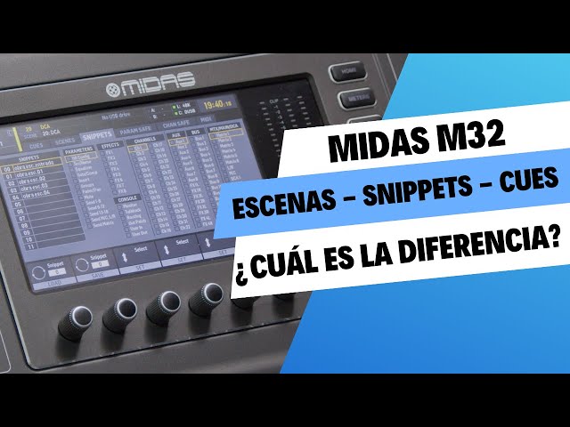 Escenas - Snippets - Cues  ¿Cual es la Diferencia?