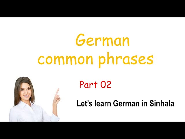 Mastering German Language In Sinhala - Learn German in fun way! Lesson 01(part 2) | #fyp #learning