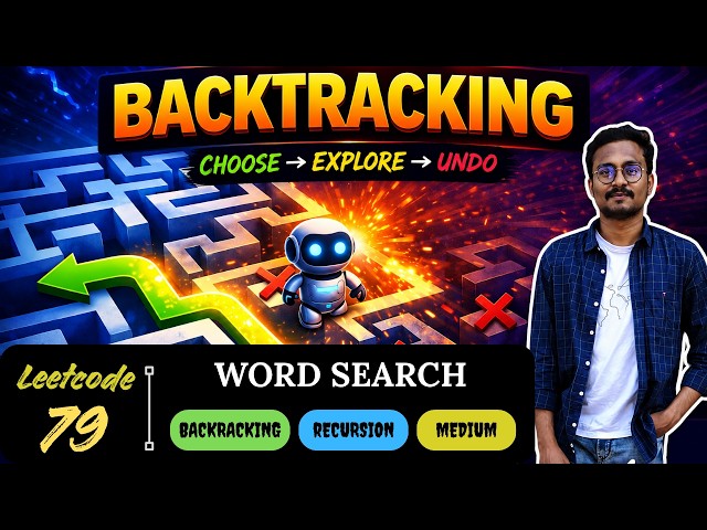 LeetCode 79 | Word Search | Matrix Backtracking | Telugu | DSA