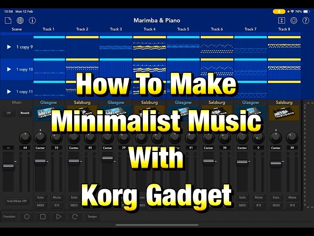 Korg Gadget 3 Tutorial - How To Make Minimalist Music With Gadget