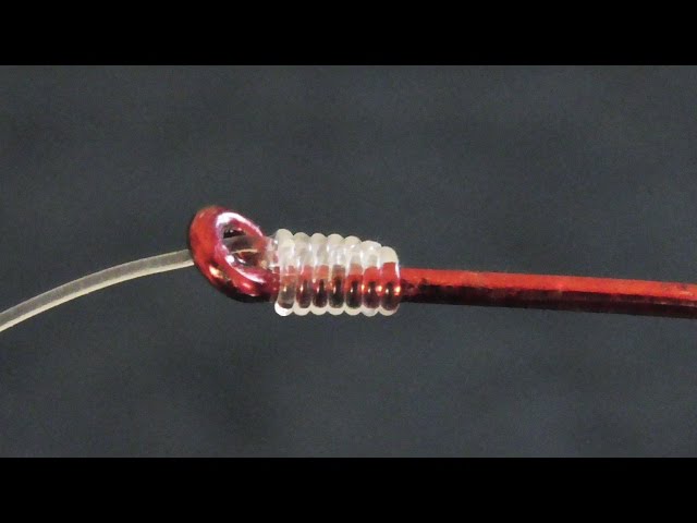 Easy Way To Snell A Hook - How To Tie A Hook To Fishing Line.
